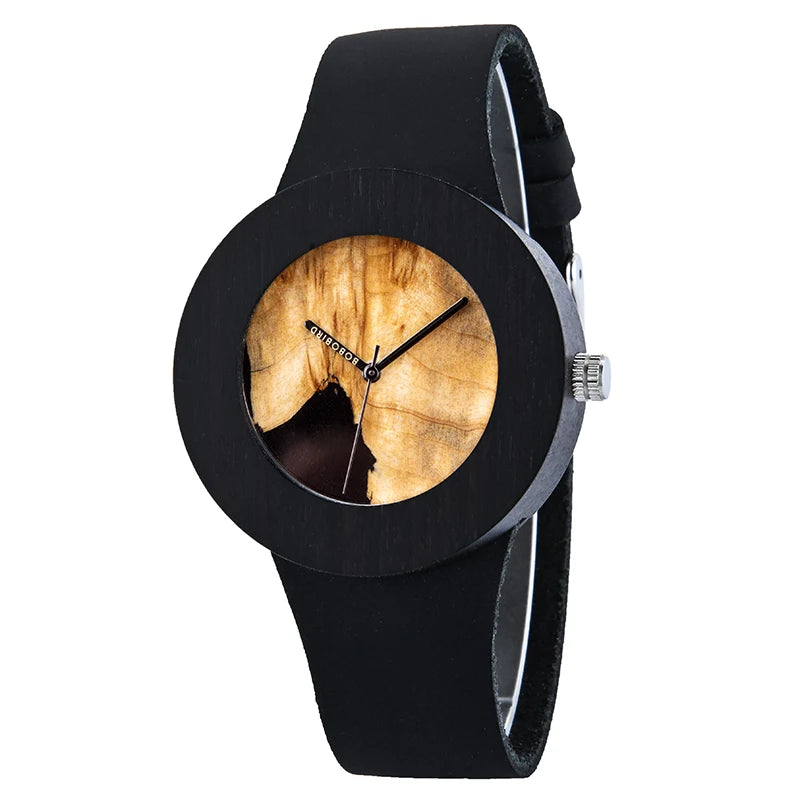 BOBO BIRD Wood Watch Women Quartz Wristwatch Relogio Feminino Soft Leather Band Reloj Mujer Fashion Ladies Watches Dropshipping