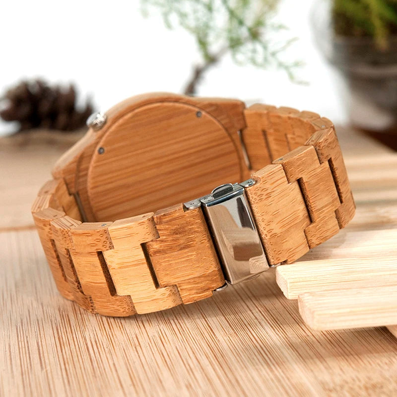 BOBO BIRD Wood Watch Men Bamboo Wooden Watches relogio masculino Japan Movement Clock Timepiece Personalized Gift Dropshipping