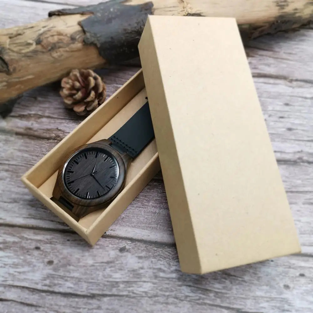 To My Dad-How Much You Really Care From Son or Daughter Engraved Wooden Watch Men Watch Personalized watch Father's Day Gifts