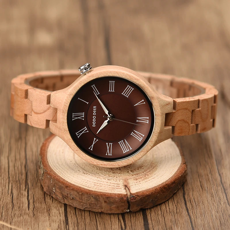 DODO DEER Hand Natural All Wood Watches Top Brand Men Watch with Japanese Movement Fashion Luxury Wood Watch OEM For Gift A14