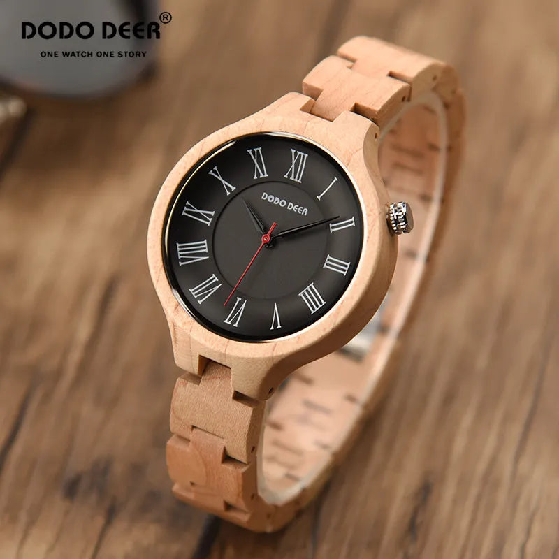 DODO DEER Hand Natural All Wood Watches Top Brand Men Watch with Japanese Movement Fashion Luxury Wood Watch OEM For Gift A14