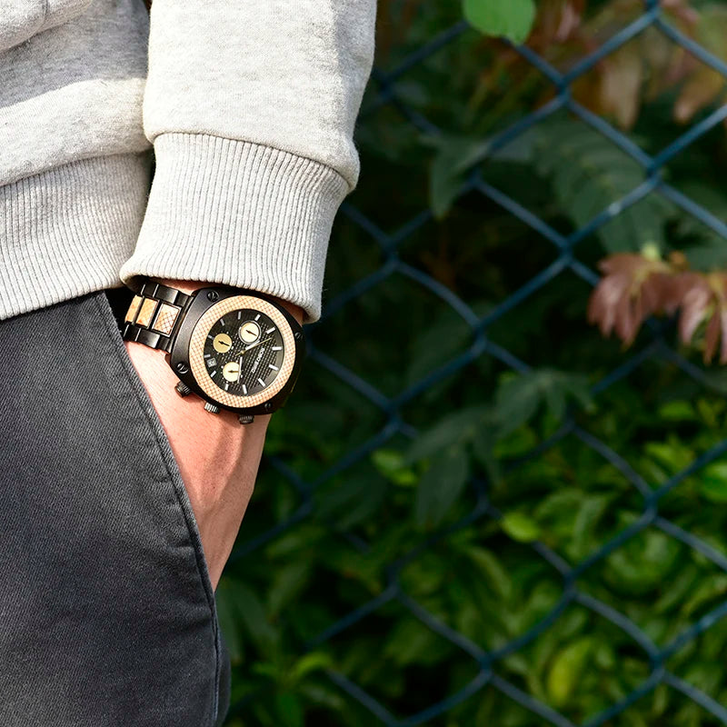 BOBO BIRD Wood Watch Men Stopwatches Handmade erkek kol saati Japan Movement Quartz Wristwatch Gift for Male Dropshipping