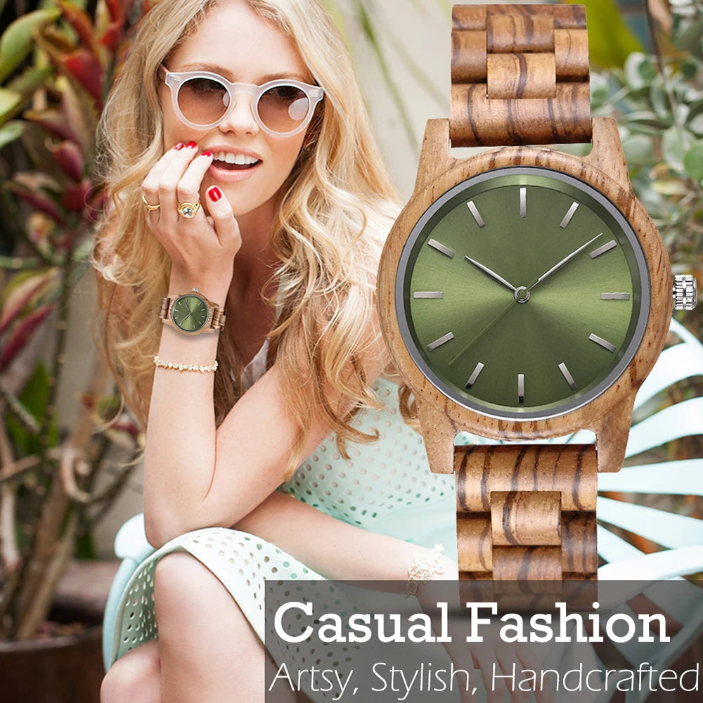 Couple Wood Watch with Free Shipping Fashion Wooden Watch Timepieces Chronograph Personalized Wood Wrist Watch for Men Ladies