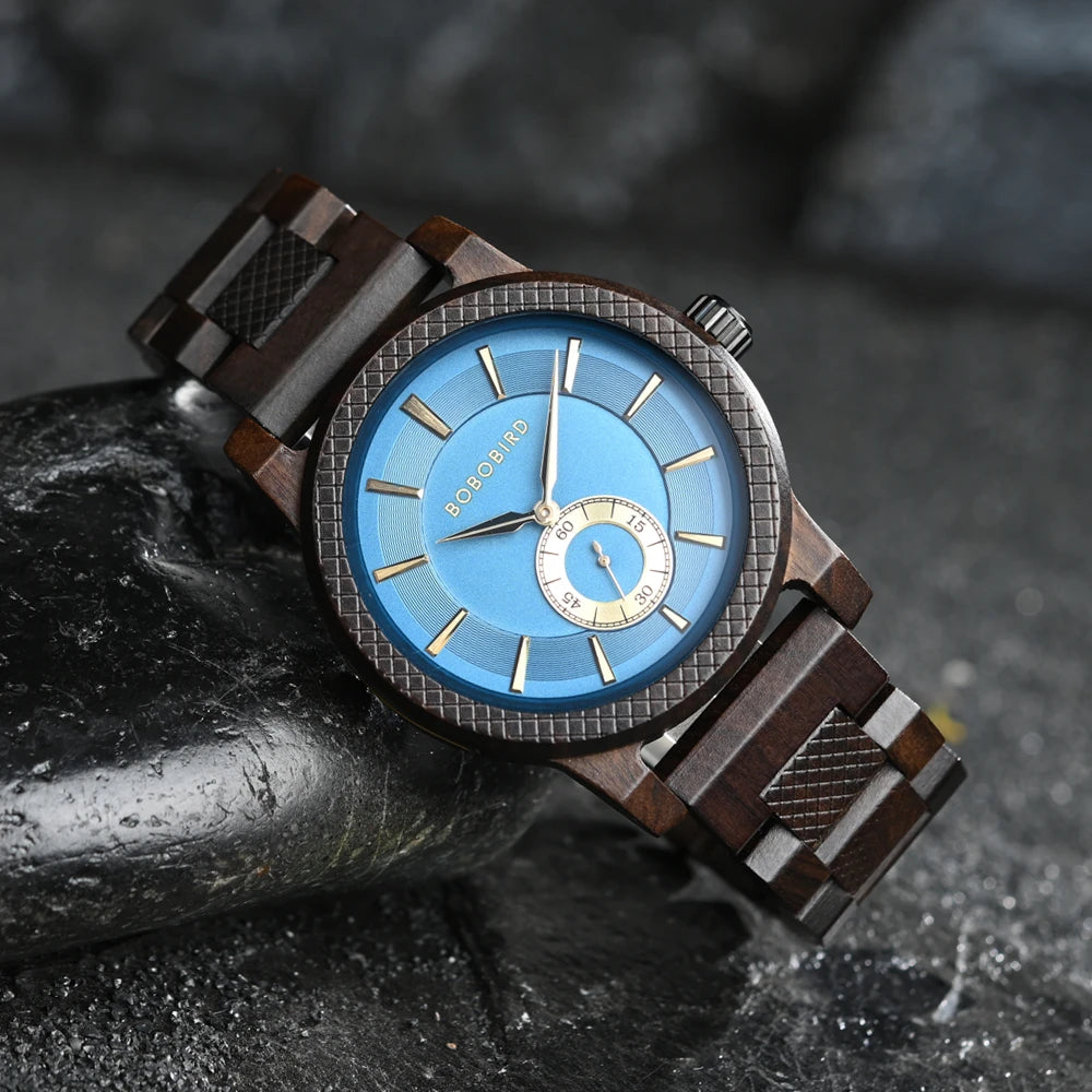 Men's Watch BOBO BIRD Wooden Simplicity Color Contrast Unique Wristwatch Welcome Customized & Dropshipping