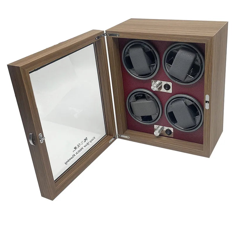 Watch Winder For Automatic Watches Box Mechanical Watches Rotator Holder Wood Case Winding Cabinet Storage Luxury Display Boxes