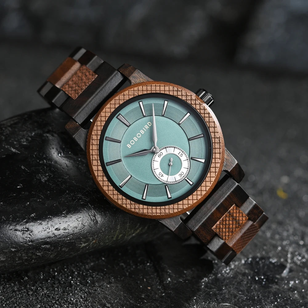 Men's Watch BOBO BIRD Wooden Simplicity Color Contrast Unique Wristwatch Welcome Customized & Dropshipping