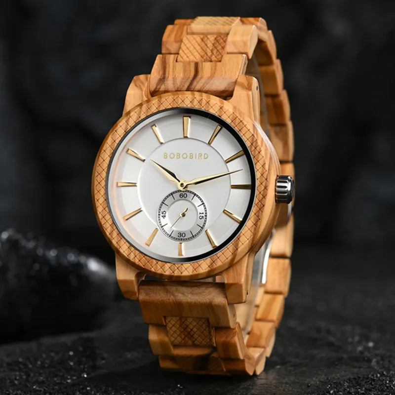 Men's Watch BOBO BIRD Wooden Simplicity Color Contrast Unique Wristwatch Welcome Customized & Dropshipping