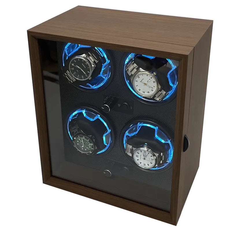 Watch Winder For Automatic Watches Box Mechanical Watches Rotator Holder Wood Case Winding Cabinet Storage Luxury Display Boxes