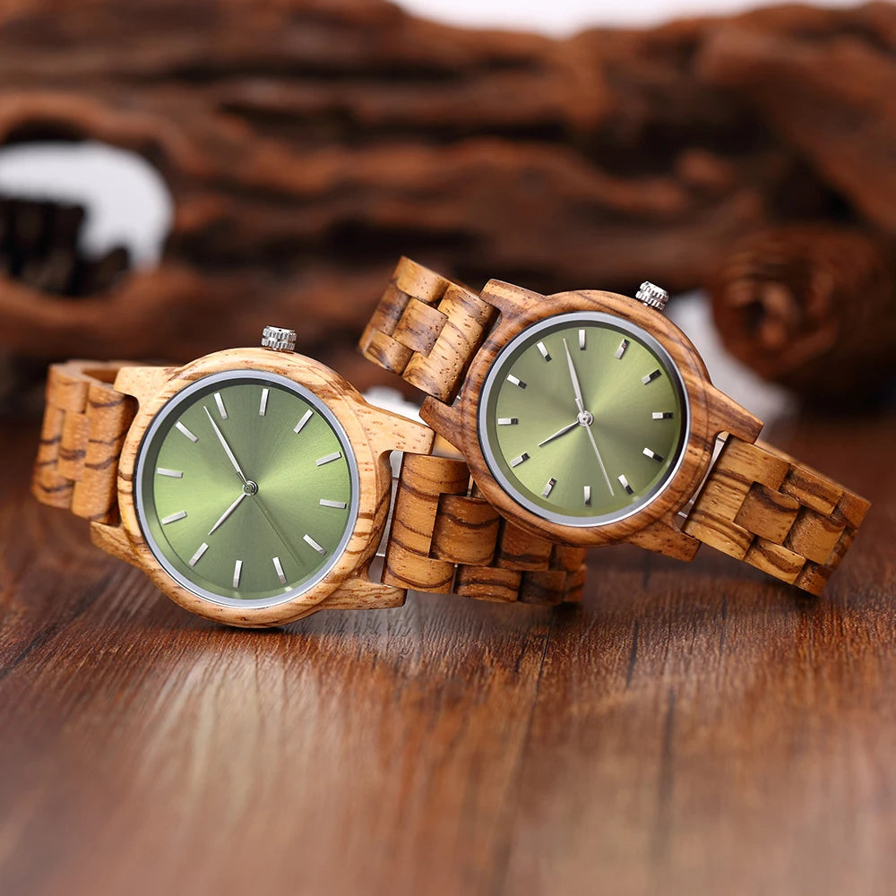 Couple Wood Watch with Free Shipping Fashion Wooden Watch Timepieces Chronograph Personalized Wood Wrist Watch for Men Ladies