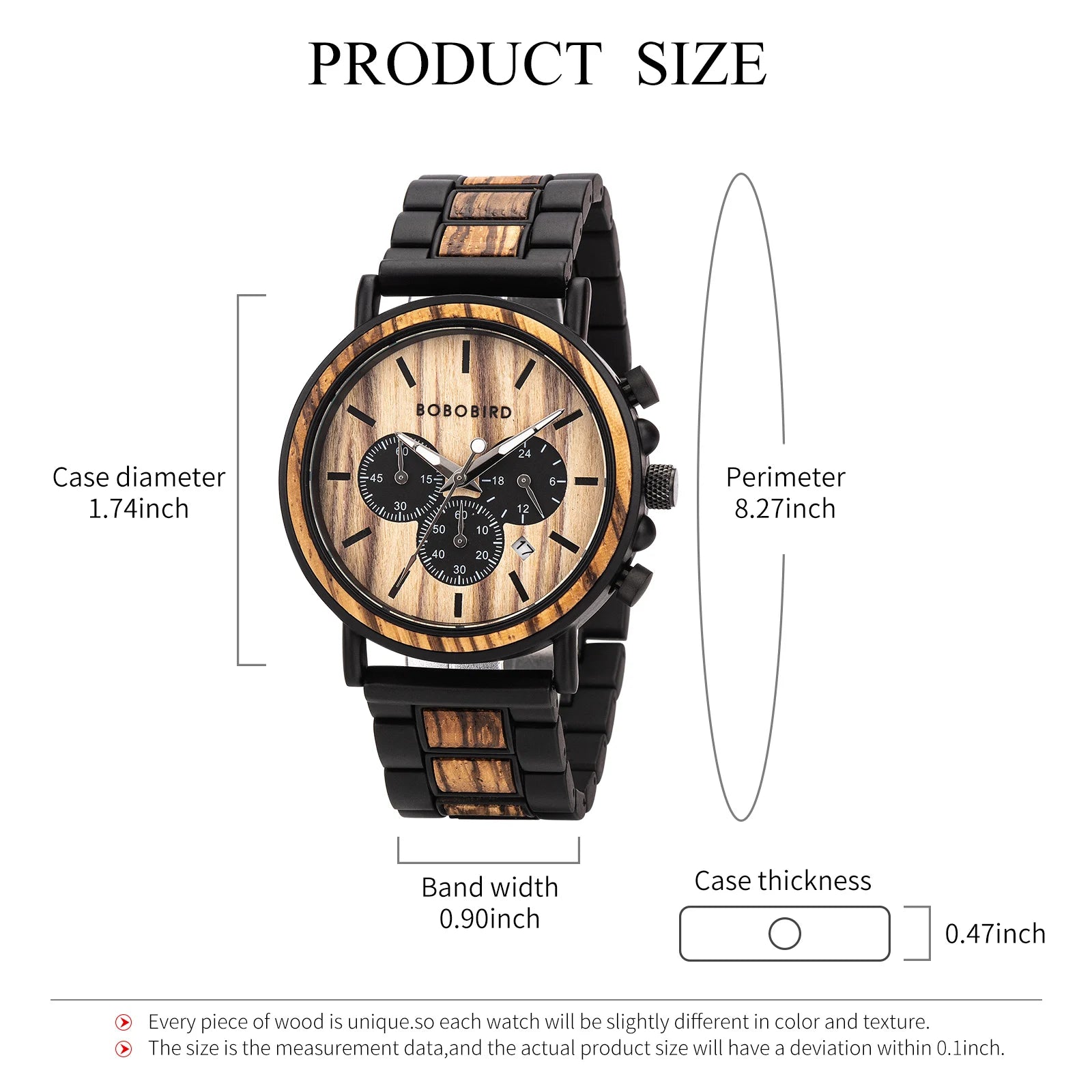 BOBOBIRD Luxury Men Watch Top Quartz Chronograph Personalized Wristwatch Timepiece Metal Wooden Strap Gift Box relogio masculino