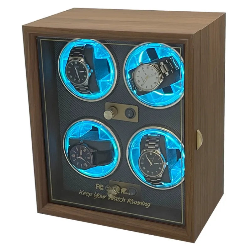 Watch Winder For Automatic Watches Box Mechanical Watches Rotator Holder Wood Case Winding Cabinet Storage Luxury Display Boxes