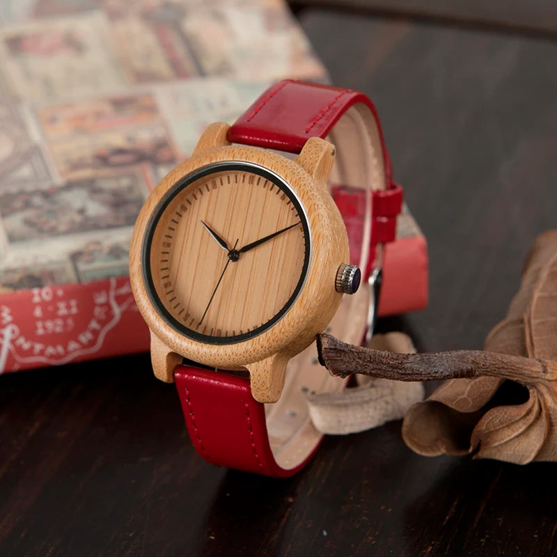 BOBO BIRD Wood Watch for Men Women Japan Analog Quartz Wristwatches 44mm Unisex Causal Green Leather Watches BirthdayGift Box